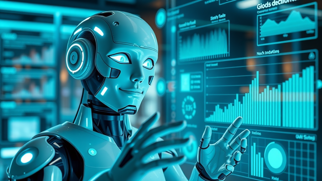 AI chatbot interacting with digital customer, displaying predictive analytics and data - customer engagement digital marketing