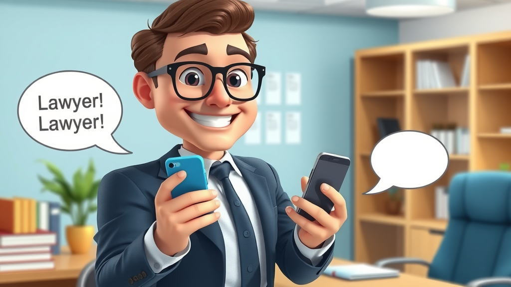 social media for law firms: professional lawyer posting engaging content