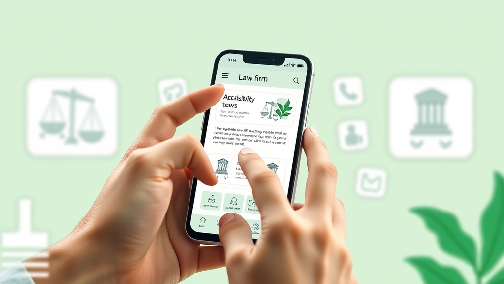 User testing law firm website on mobile for speed and accessibility