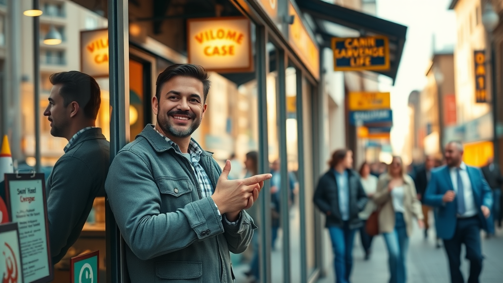 local SEO strategies small business storefront bustling main street