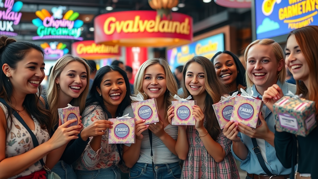 influencer marketing followers celebrating giveaway wins