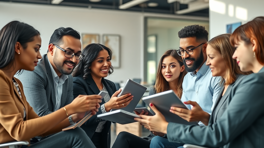 team collaboration integrating consistent brand voice guidelines