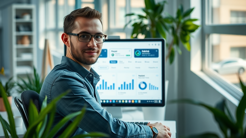 modern dashboard of reputation management software for small businesses