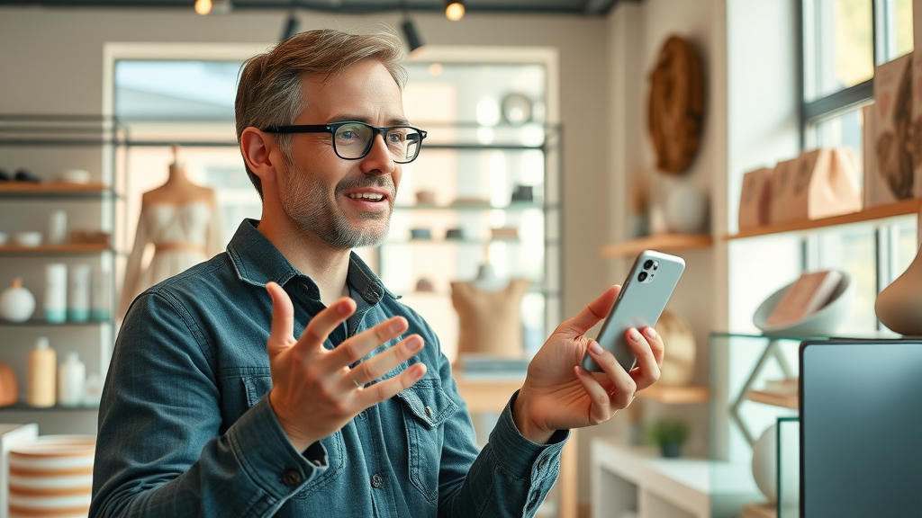 small business entrepreneur promoting online business social media strategies