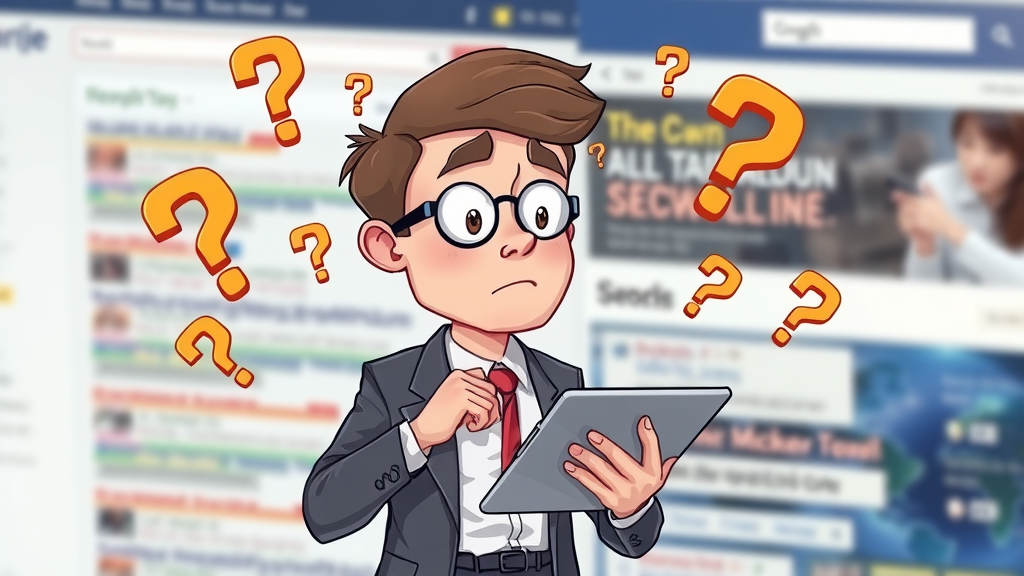 confused business owner with question marks, debunking local search ranking factor myths
