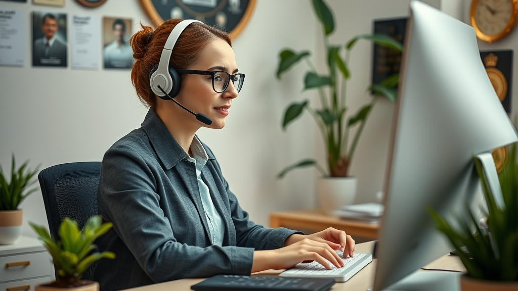 focused customer service manager responding to online review, online reputation management for local businesses