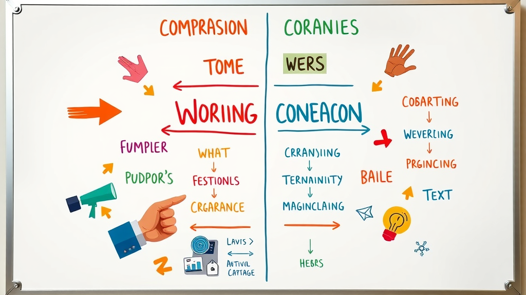 brand tone vs style infographic with brand tone of voice comparisons