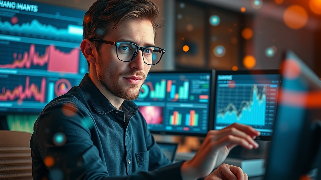 Marketing Professional Using Social Media Insights for Target Audience Identification