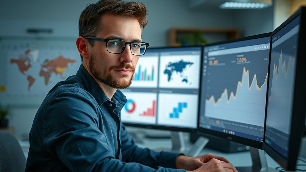 google ad setup for local business marketing digital marketer at computer