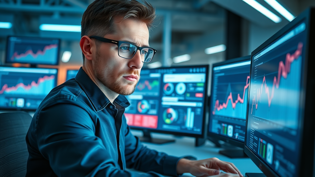 Marketer using keyword research tools for service businesses; focus on SEO data analysis and local keyword targeting