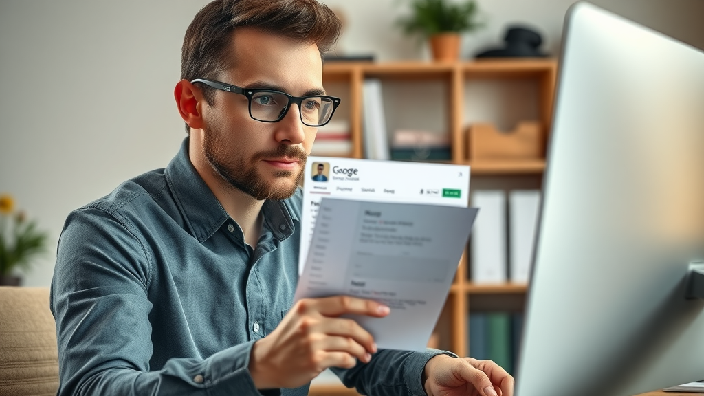 business owner updating NAP (name, address, phone number) on Google Business Profile for local SEO