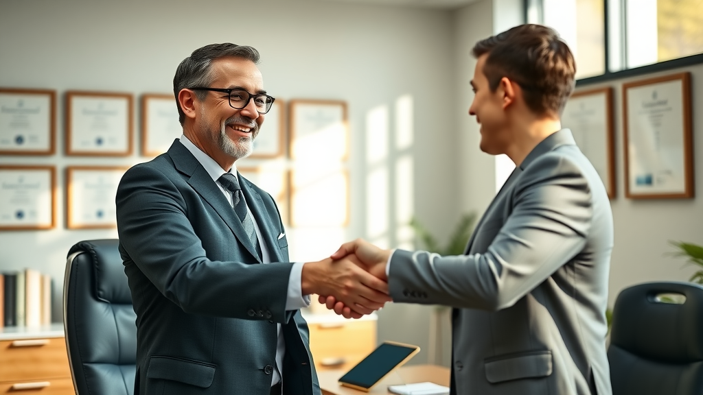 lawyer engaging with clients via social media for law firm