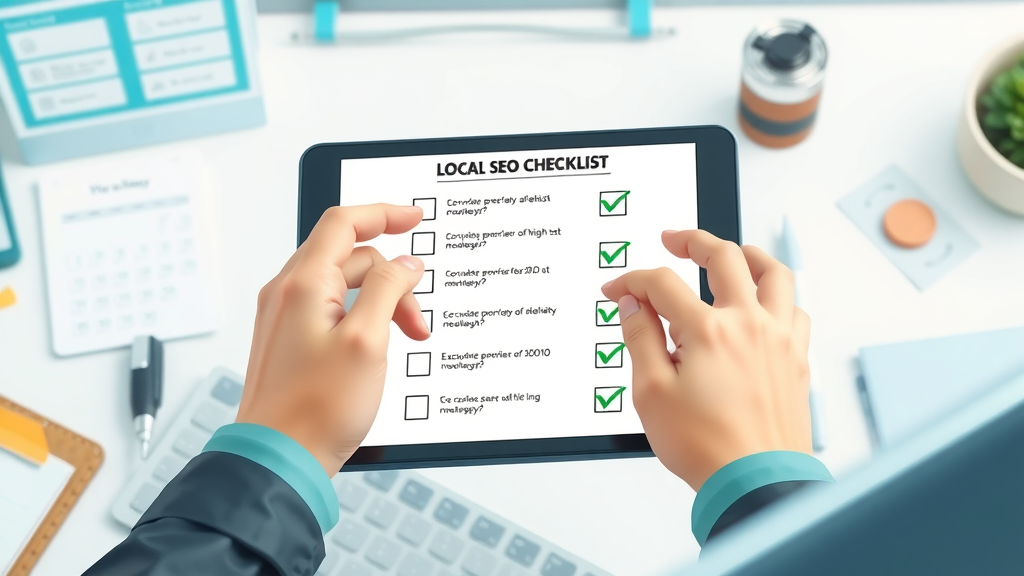 digital checklist for successful local business SEO steps