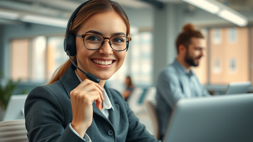 Customer support agent nurturing existing customer base