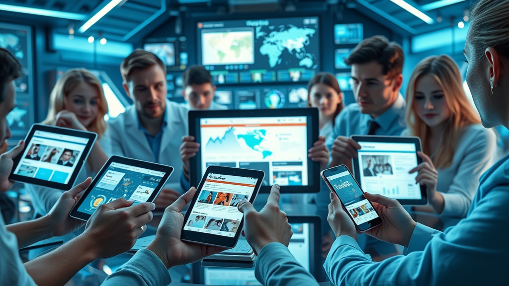 Collection of top content formats displayed on digital devices for targeted content creation