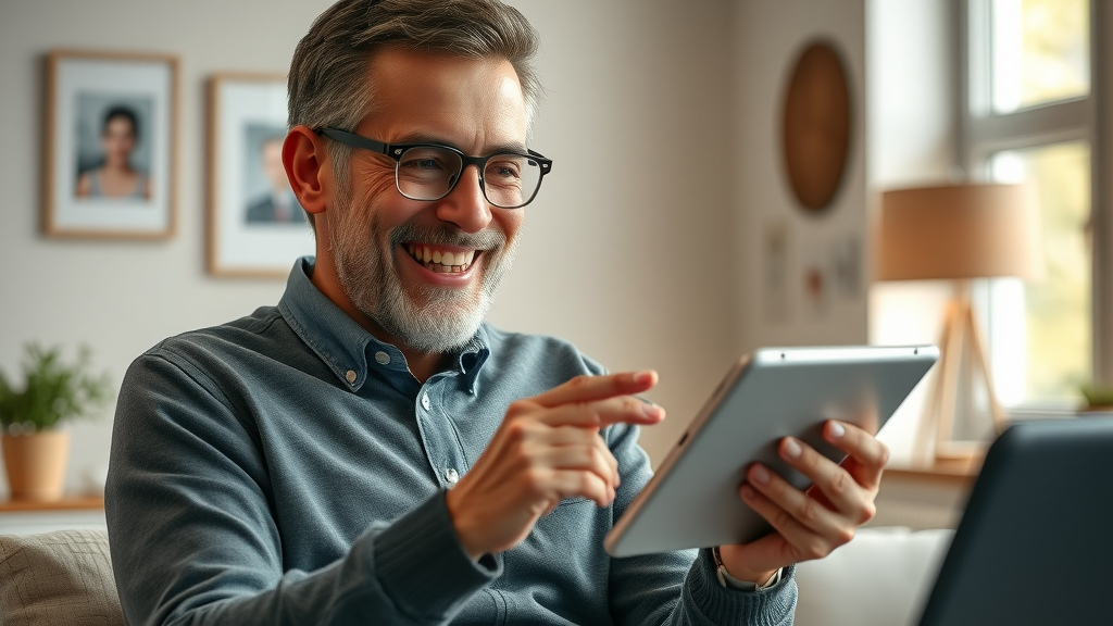happy customer experiencing personalized digital marketing strategy