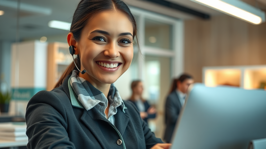 brand reputation building attentive customer service representative engaging with customers in person and digitally
