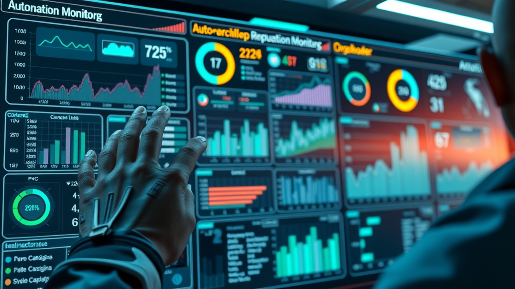 sophisticated dashboard for automated reputation monitoring, online reputation management for local business