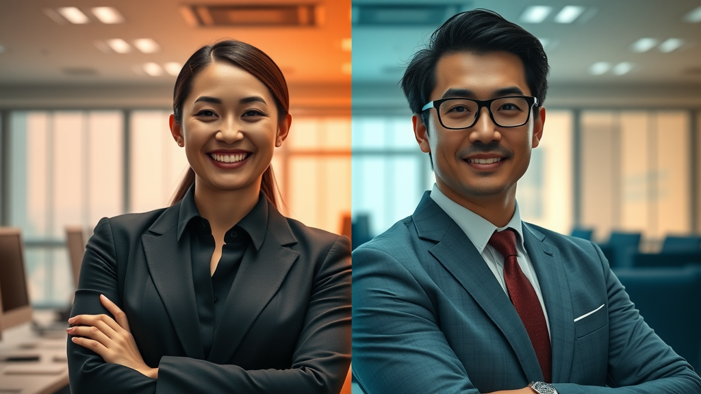 comparison of friendly vs authoritative tone of voice in business brand voice communication
