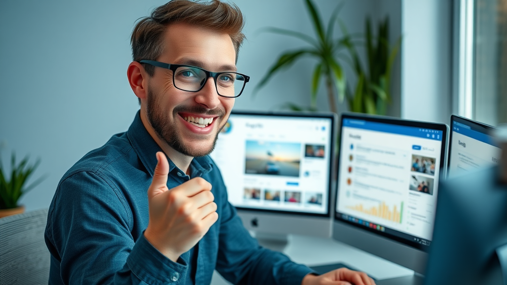 local seo marketing optimizing Google Business profile in modern workspace