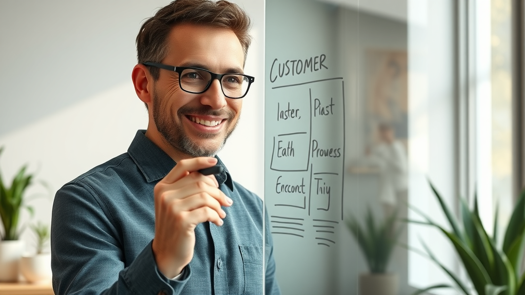Target Audience Identification: Strategist Drawing Customer Segments in Modern Workspace
