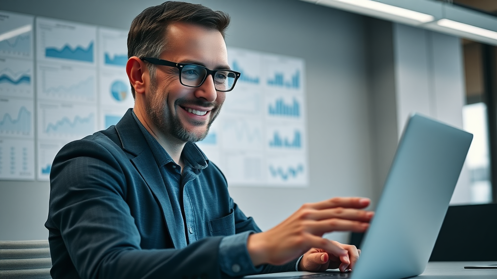 customer retention online analytical manager reviewing KPIs