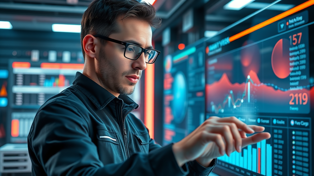 marketer using ai analytics dashboard for influencer marketing tactics