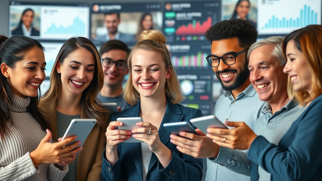 target audience engaging with digital content, content marketing for customer growth