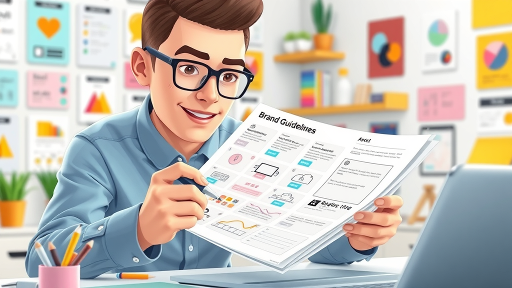 creative brand voice guideline document template for business branding and communication style