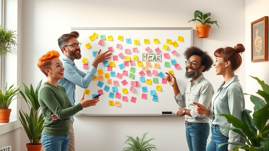 content creation for small business collaborative brainstorming session
