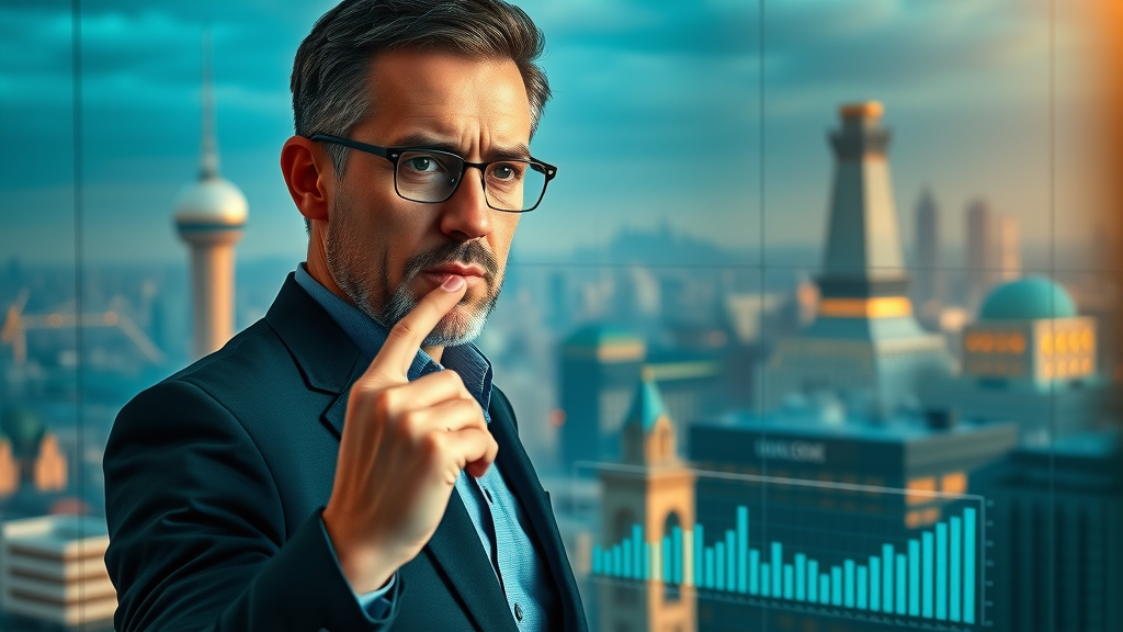 Visionary marketing strategist analyzing digital trends for attracting new customers with online authority.