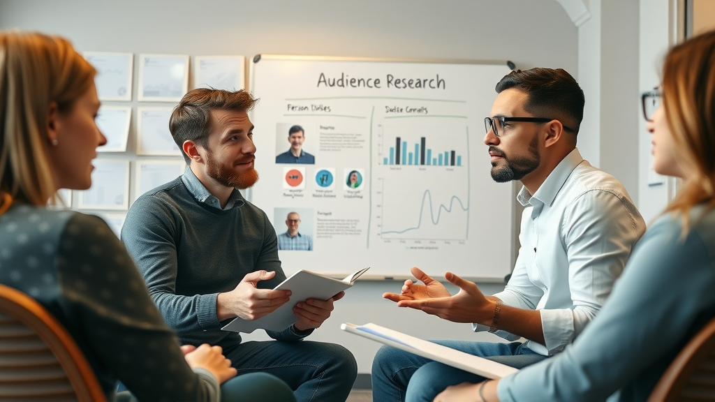 Digital Marketing Techniques for Service Companies marketer conducting audience research interview