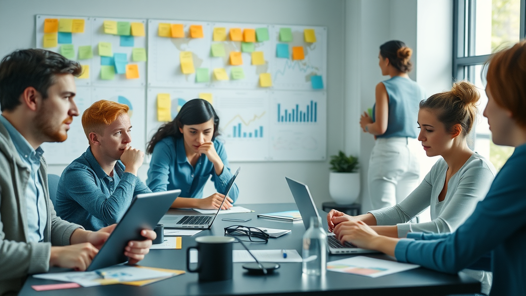 team solving content marketing challenges, customer growth strategy