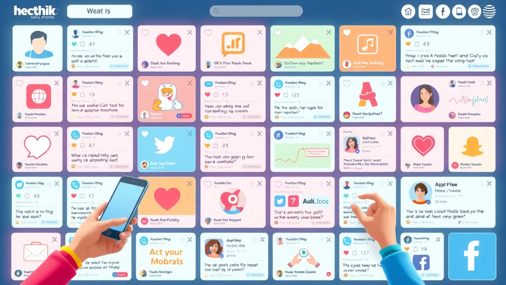 Curated grid of social media posts - content marketing, digital branding for service providers, brand consistency across platforms