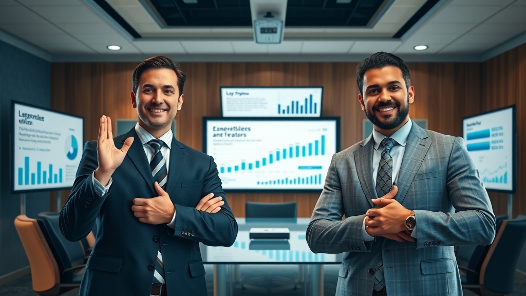 law firm partners sharing email marketing case study results