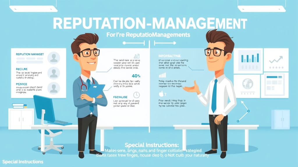 infographic comparing reputation management strategies for local business