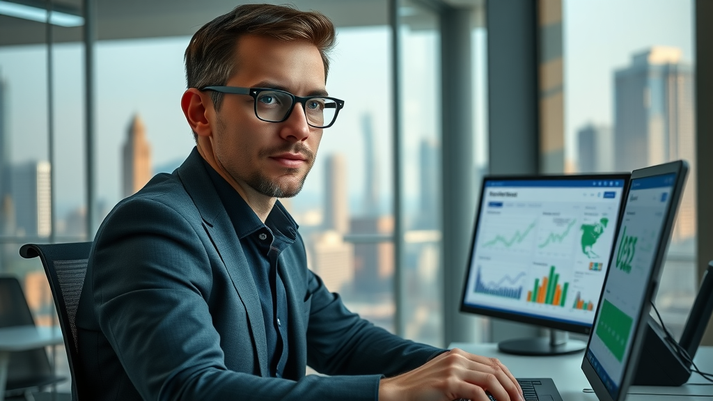 Entrepreneur mapping out the 3-2-2 Facebook ad method with visuals and charts for efficient ad budgeting