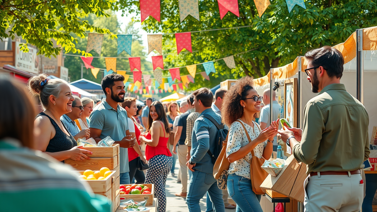 Event promotion local online marketing community business booths branding partnerships