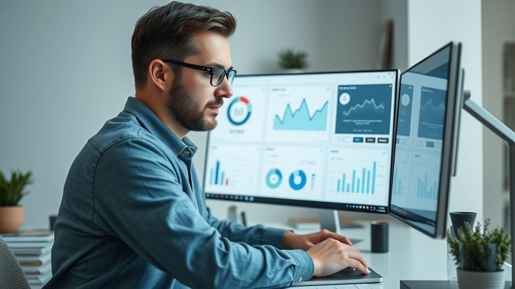 Analytical dashboard marketing results business local online marketing kpi tracker